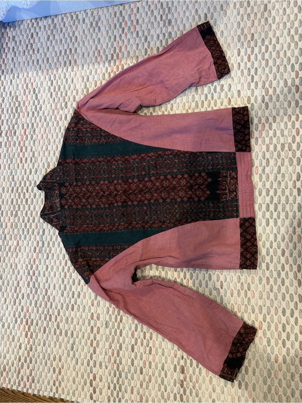 Ikat Fabric Patterned Jacket - Picture 6 of 6